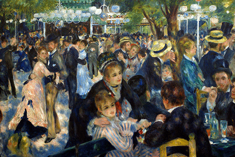 reproductie Bal du moulin de la Galette van Pierre-Auguste Renoir